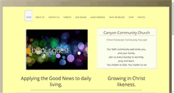 Desktop Screenshot of canyon-church.com