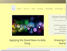 Tablet Screenshot of canyon-church.com